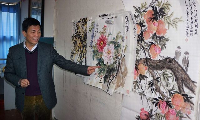 协会首届花鸟画培训班举办开学典礼